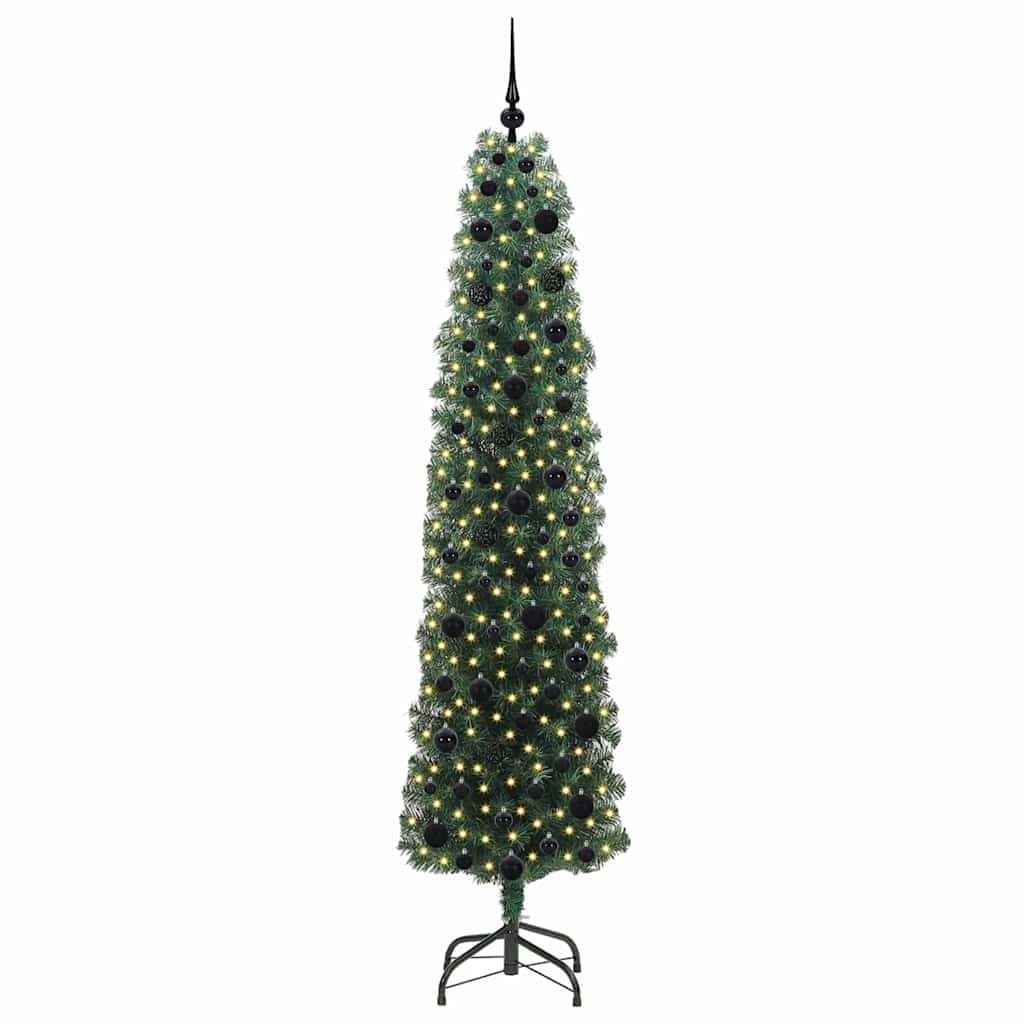 Vidaxx albero di Natale artificiale verde 210 cm PVC, acciaio e plastica