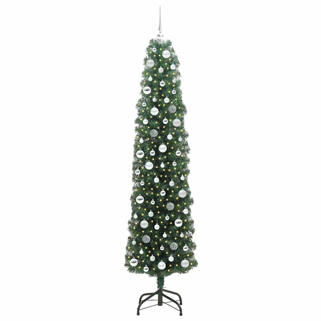 Vidaxx albero di Natale artificiale verde 210 cm PVC, acciaio e plastica