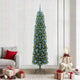 Vidaxx albero di Natale artificiale verde 210 cm PVC, acciaio e plastica