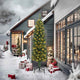 Vidaxx albero di Natale artificiale verde 240 cm PVC, acciaio e plastica