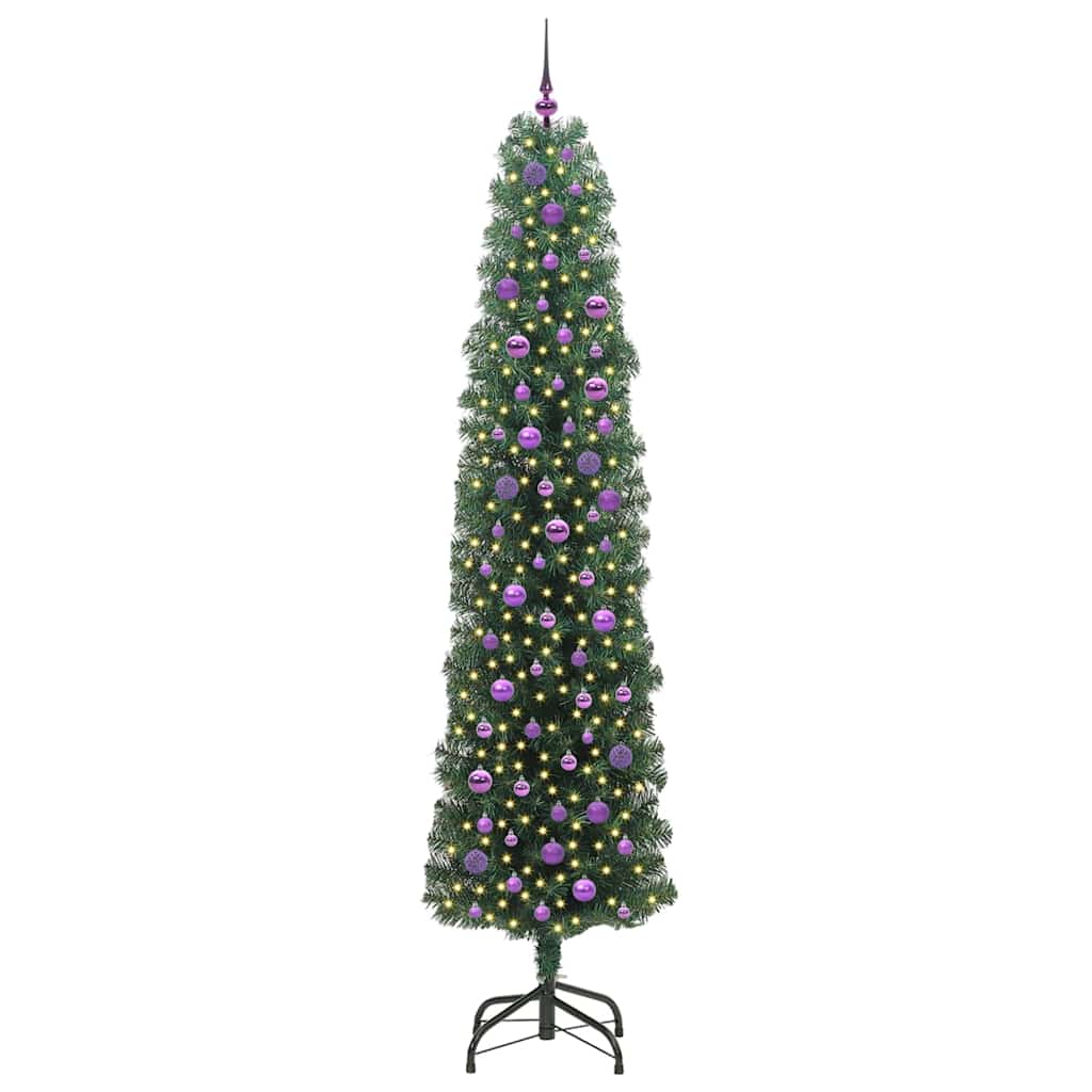 Vidaxx árbol de Navidad artificial verde 240 cm PVC y acero y plástico