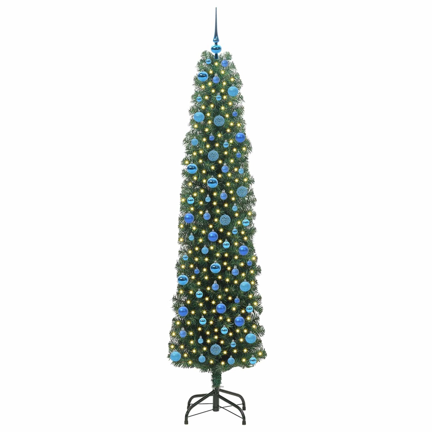 Vidaxx albero di Natale artificiale verde 240 cm PVC, acciaio e plastica
