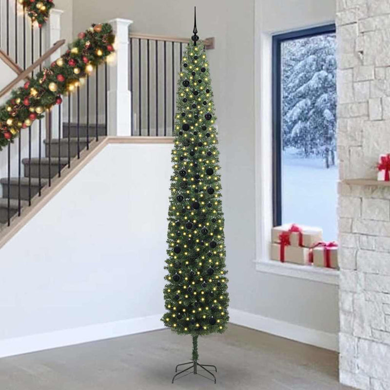 Vidaxx albero di Natale artificiale verde 270 cm PVC, acciaio e plastica