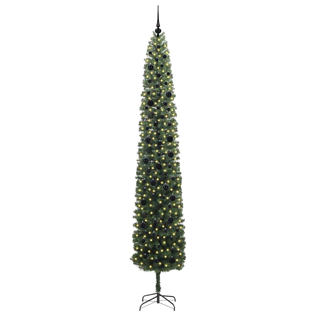Vidaxx árbol de Navidad artificial verde 270 cm PVC y acero y plástico