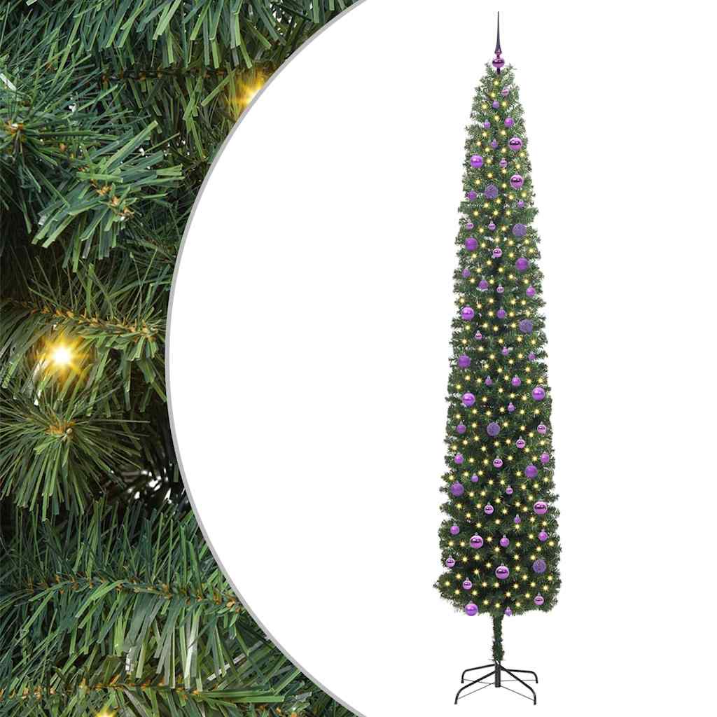 Vidaxx árbol de Navidad artificial verde 270 cm PVC y acero y plástico