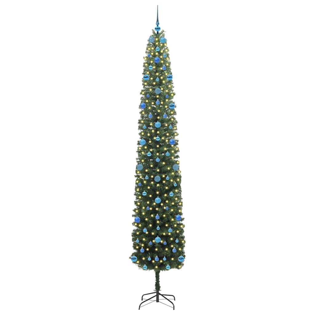 Vidaxx albero di Natale artificiale verde 270 cm PVC, acciaio e plastica