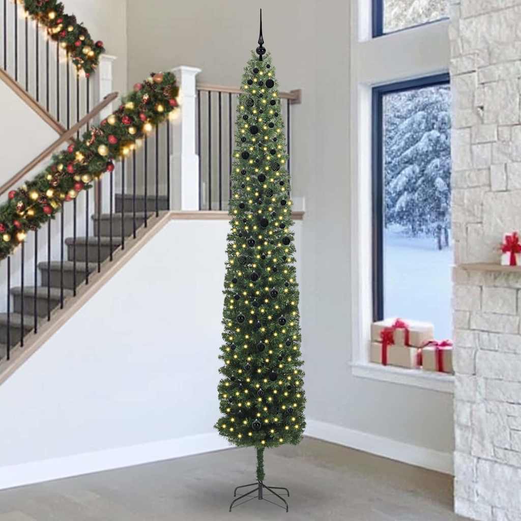 Vidaxx árbol de Navidad artificial verde 300 cm PVC y acero y plástico