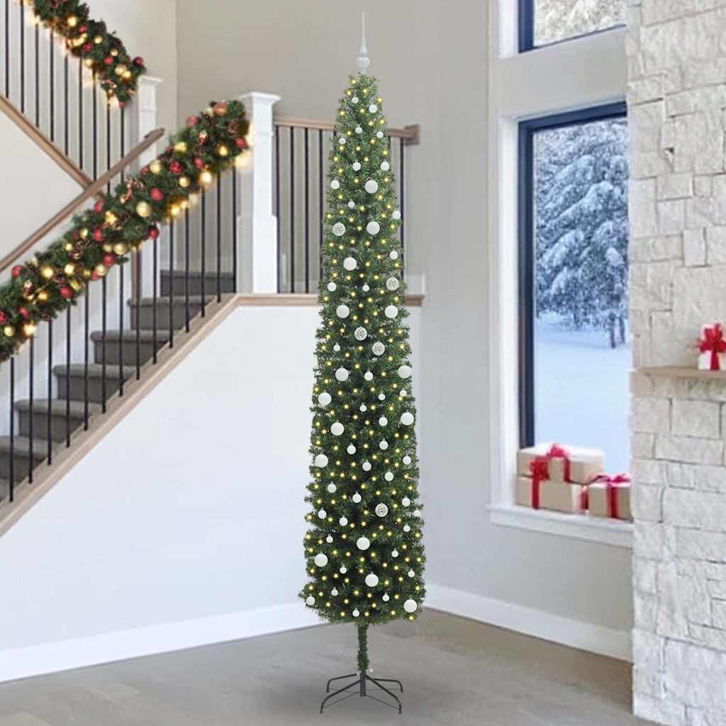 Vidaxx árbol de Navidad artificial verde 300 cm PVC y acero y plástico