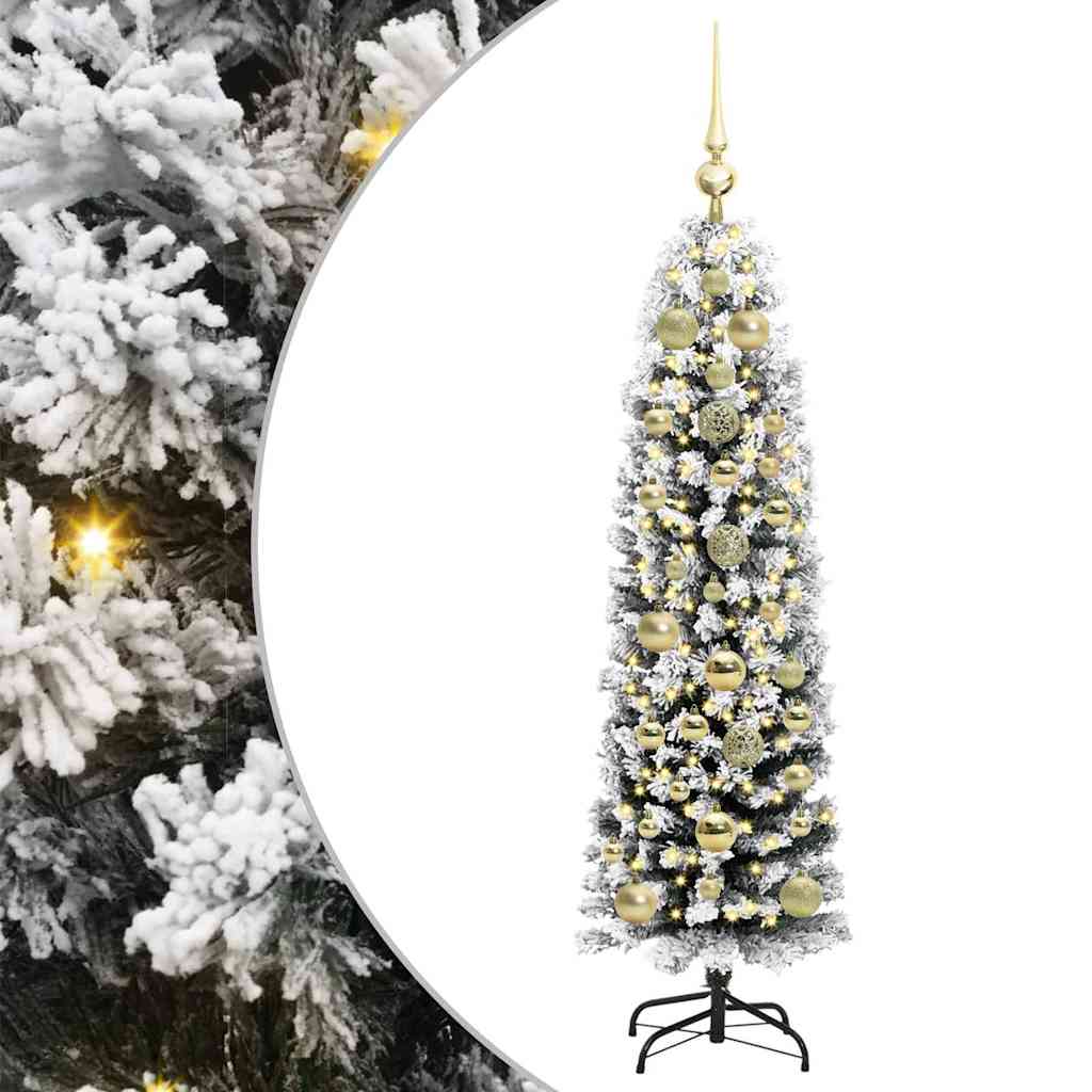 Vidaxx albero di Natale artificiale verde 150 cm PVC, acciaio e plastica