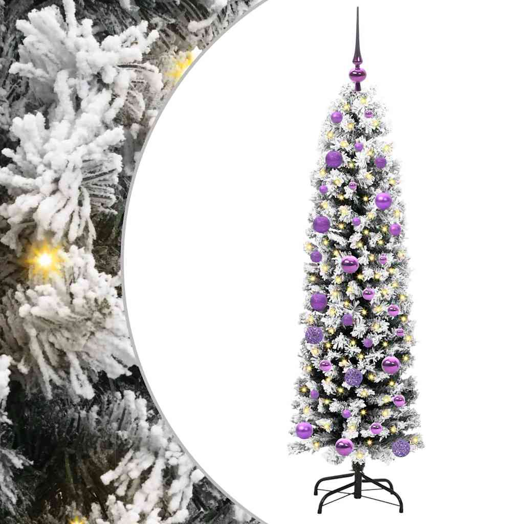 Vidaxx albero di Natale artificiale verde 150 cm PVC, acciaio e plastica