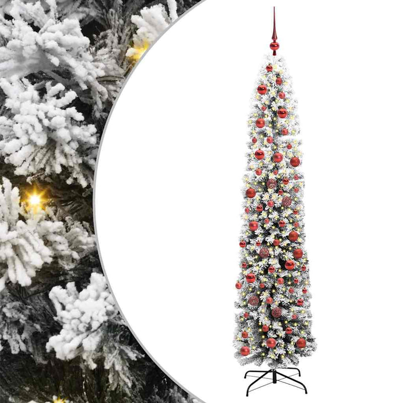 Vidaxx albero di Natale artificiale verde 180 cm in PVC e acciaio e plastica