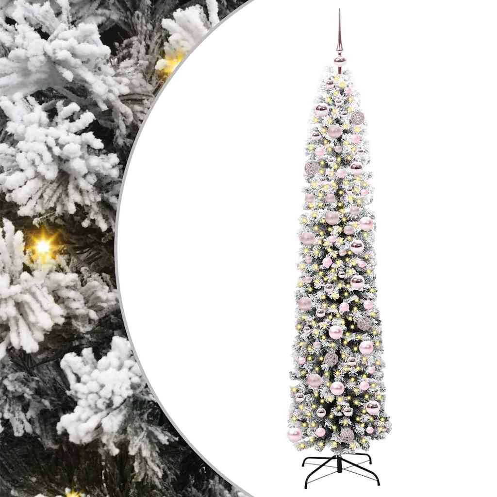 Vidaxx albero di Natale artificiale verde 180 cm in PVC e acciaio e plastica