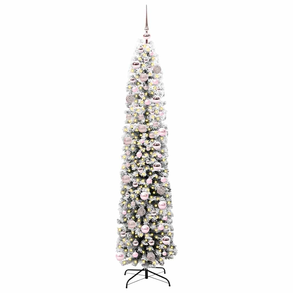 Vidaxx albero di Natale artificiale verde 180 cm in PVC e acciaio e plastica