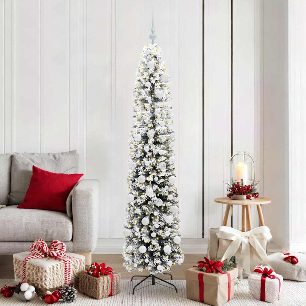 Vidaxx albero di Natale artificiale verde 180 cm in PVC e acciaio e plastica