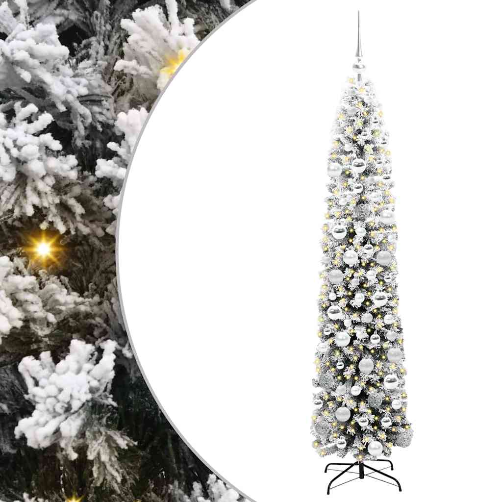 Vidaxx albero di Natale artificiale verde 180 cm in PVC e acciaio e plastica
