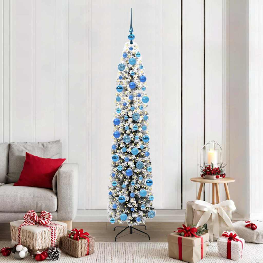 Vidaxx albero di Natale artificiale verde 180 cm in PVC e acciaio e plastica