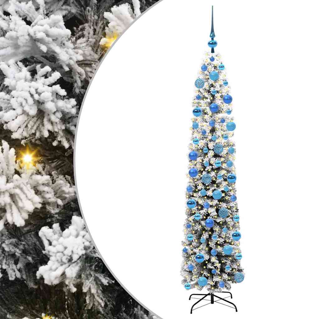 Vidaxx albero di Natale artificiale verde 180 cm in PVC e acciaio e plastica