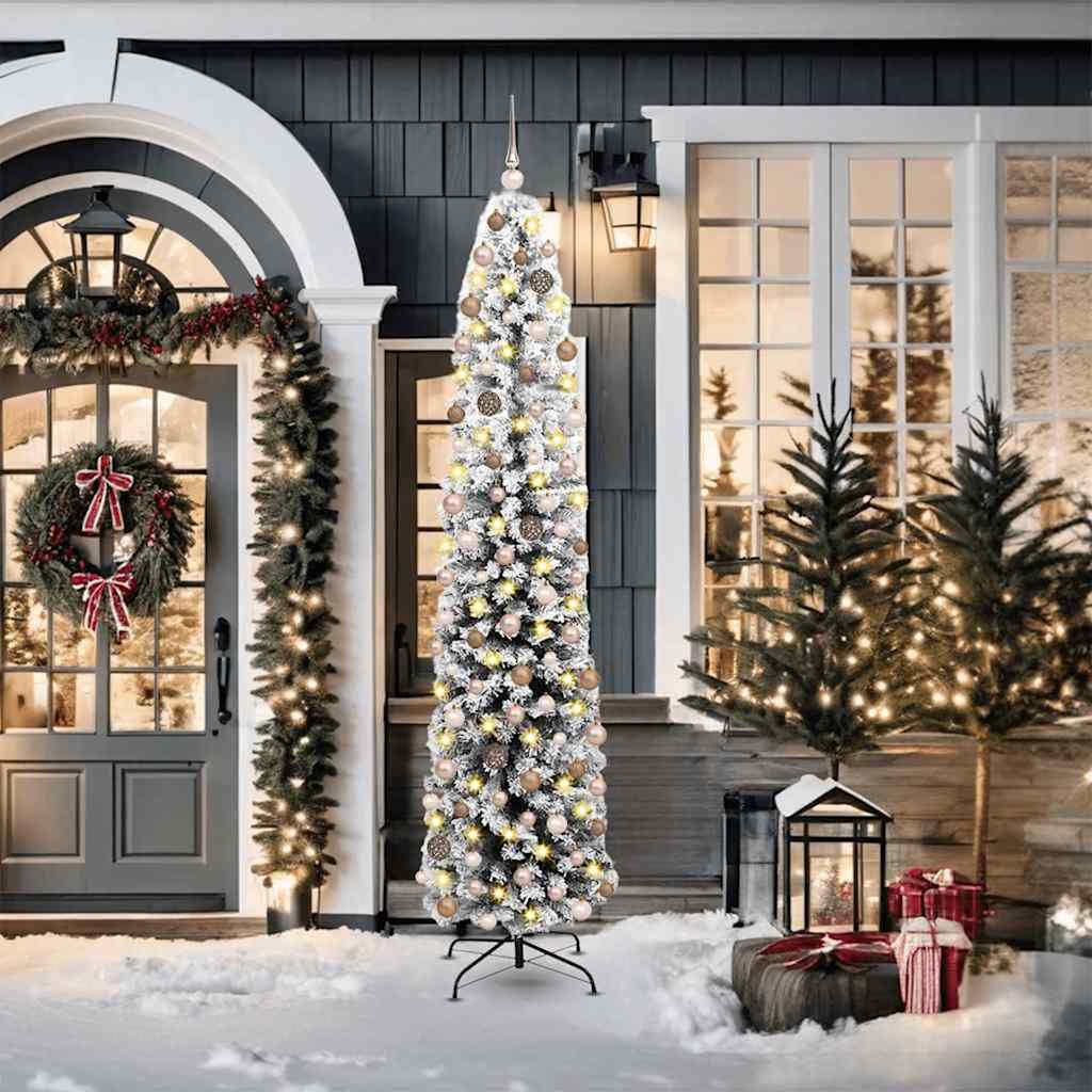 Vidaxx árbol de Navidad artificial verde 210 cm PVC y acero y plástico