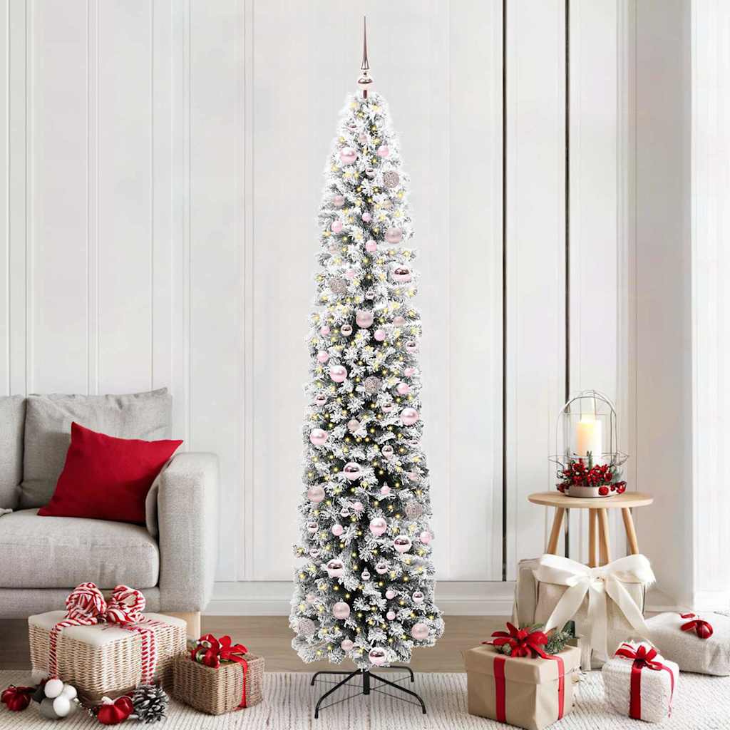 Vidaxx árbol de Navidad artificial verde 210 cm PVC y acero y plástico