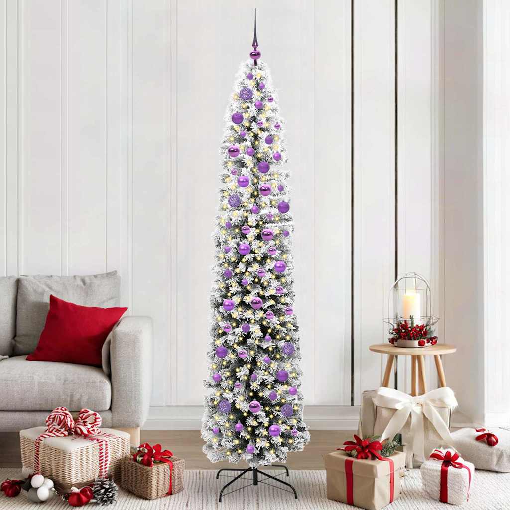 Vidaxx albero di Natale artificiale verde 210 cm PVC, acciaio e plastica