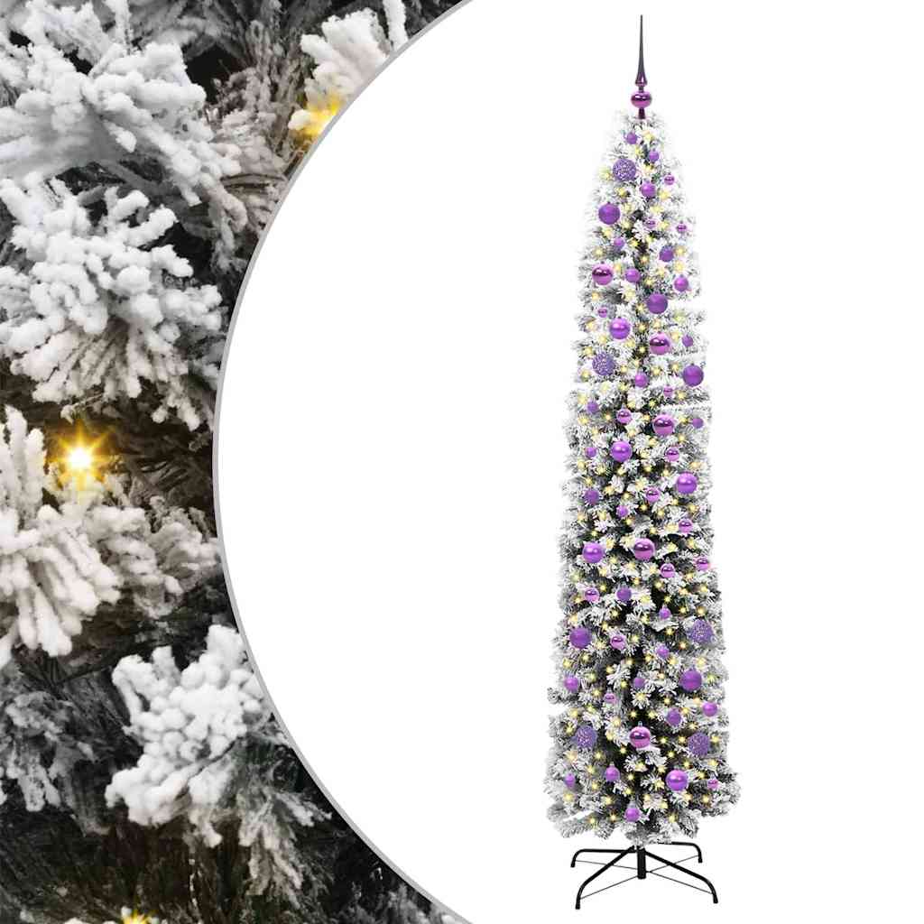 Vidaxx albero di Natale artificiale verde 210 cm PVC, acciaio e plastica