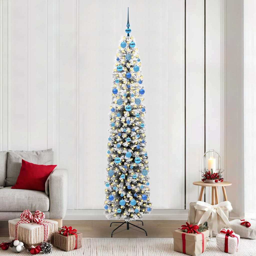 Vidaxx albero di Natale artificiale verde 210 cm PVC, acciaio e plastica