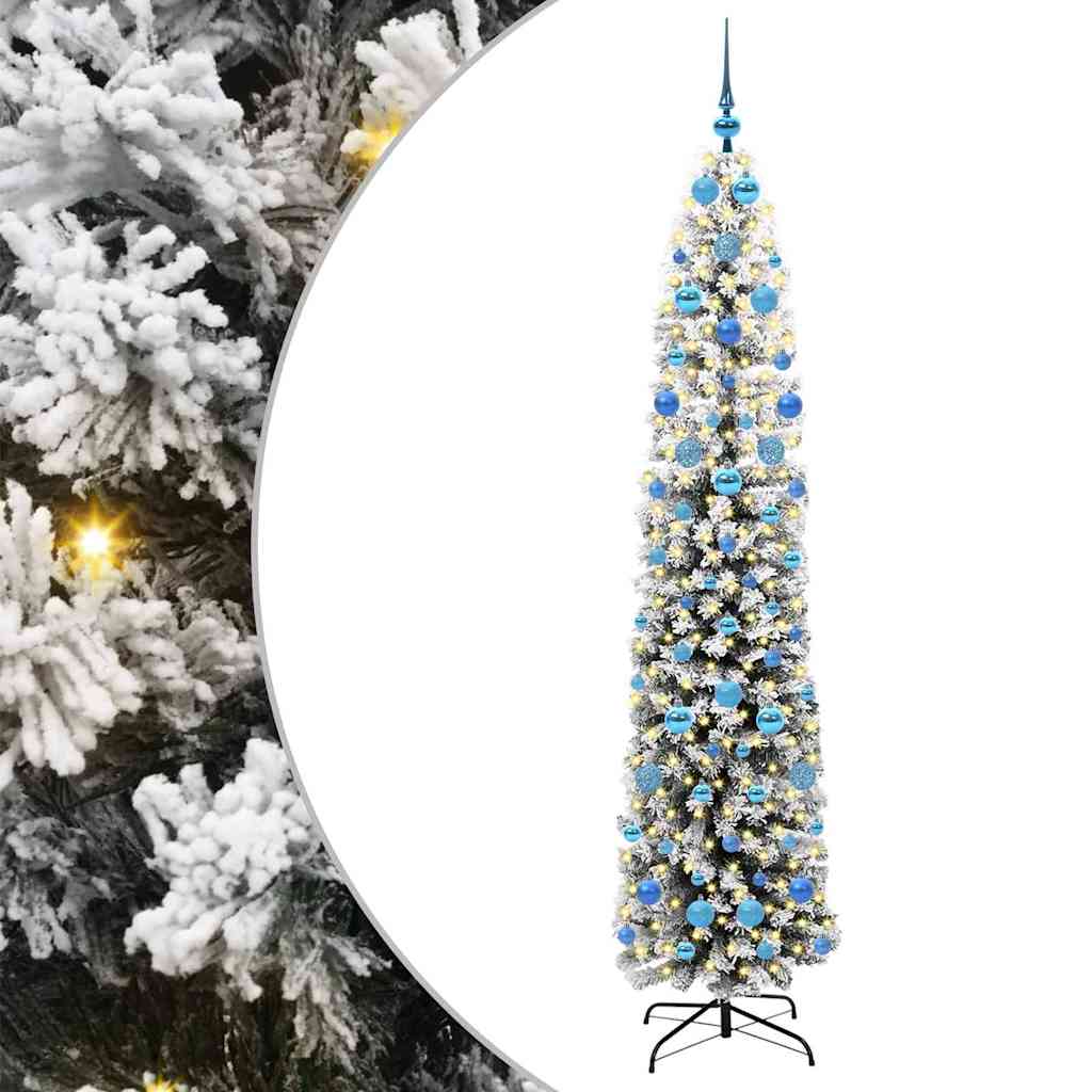 Vidaxx albero di Natale artificiale verde 210 cm PVC, acciaio e plastica