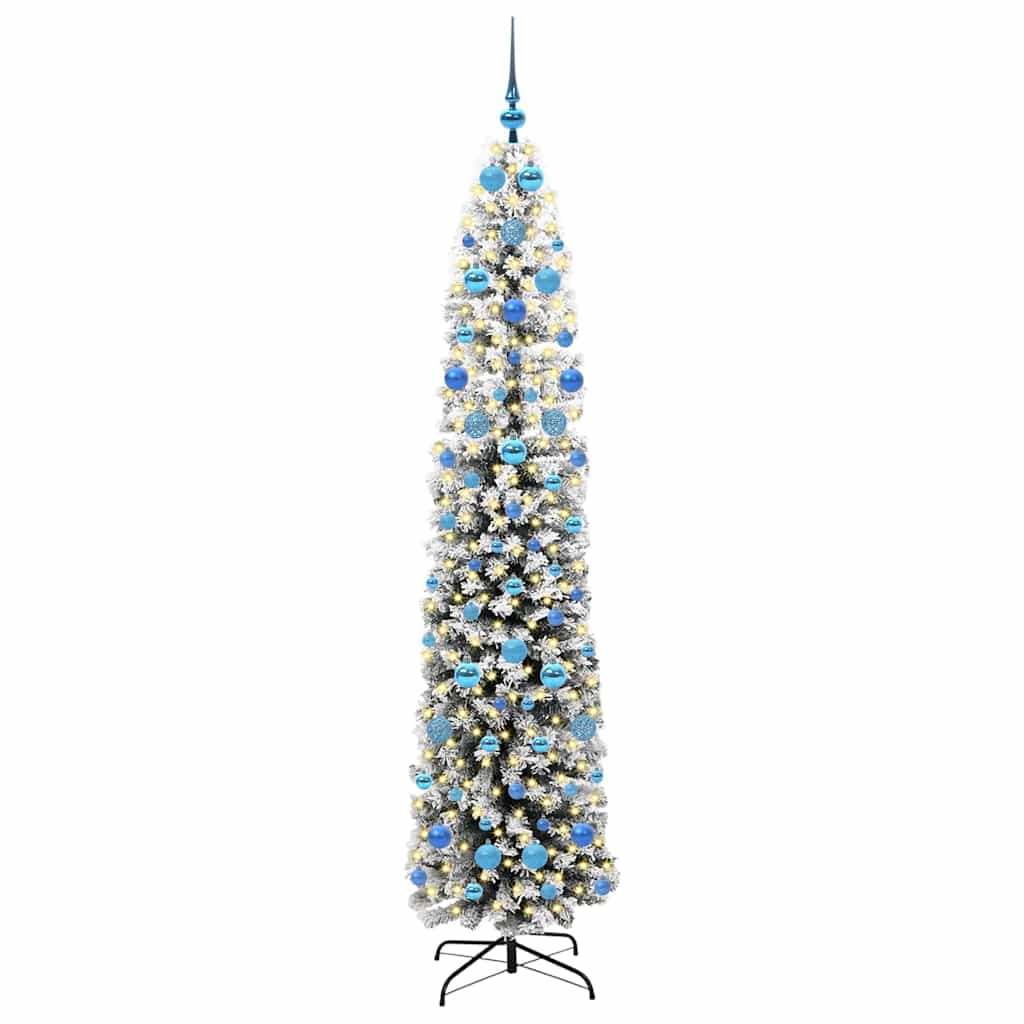Vidaxx albero di Natale artificiale verde 210 cm PVC, acciaio e plastica