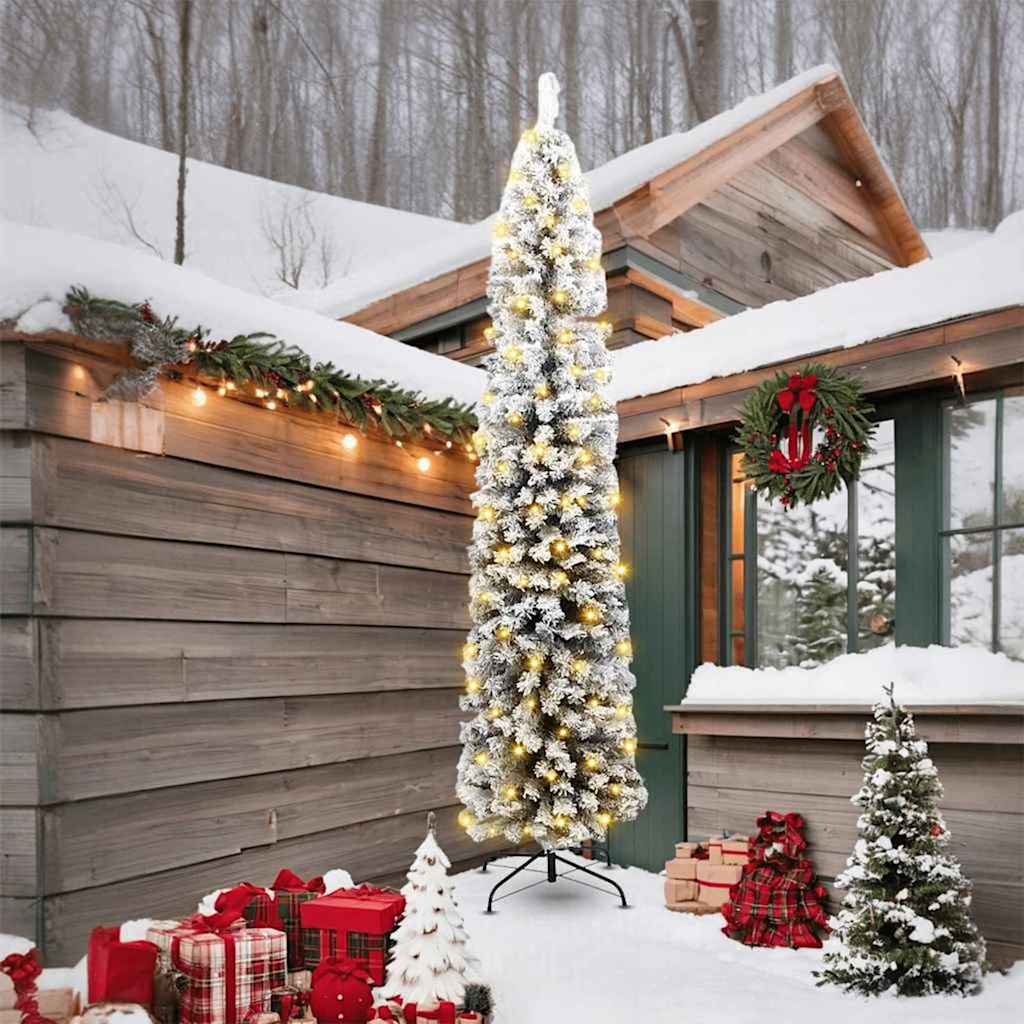 Vidaxx albero di Natale artificiale verde 240 cm PVC, acciaio e plastica
