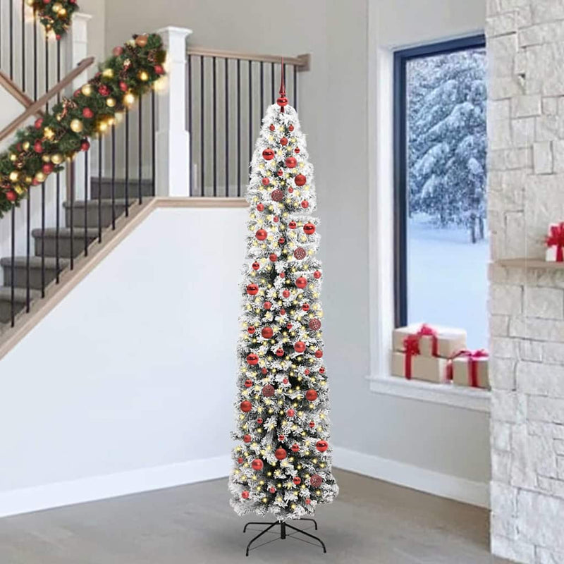 Vidaxx albero di Natale artificiale verde 240 cm PVC, acciaio e plastica