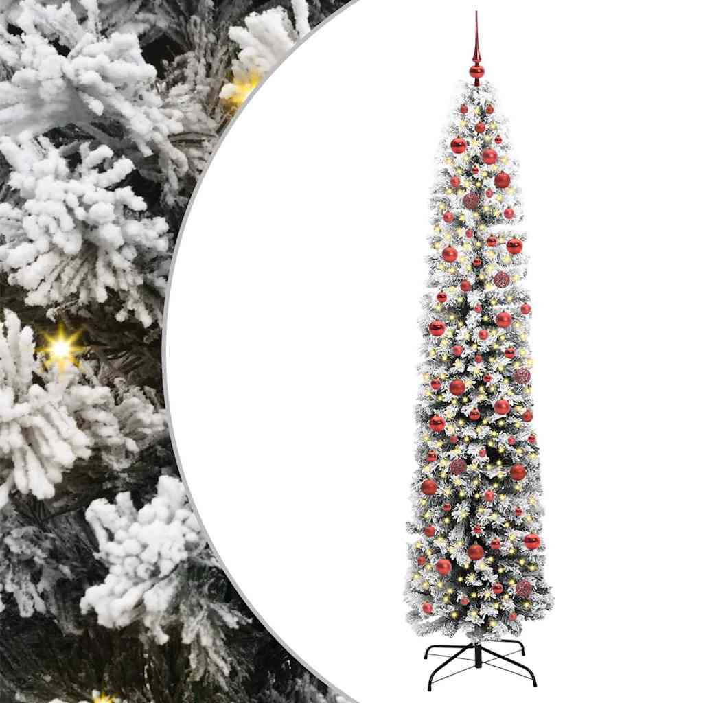 Vidaxx albero di Natale artificiale verde 240 cm PVC, acciaio e plastica