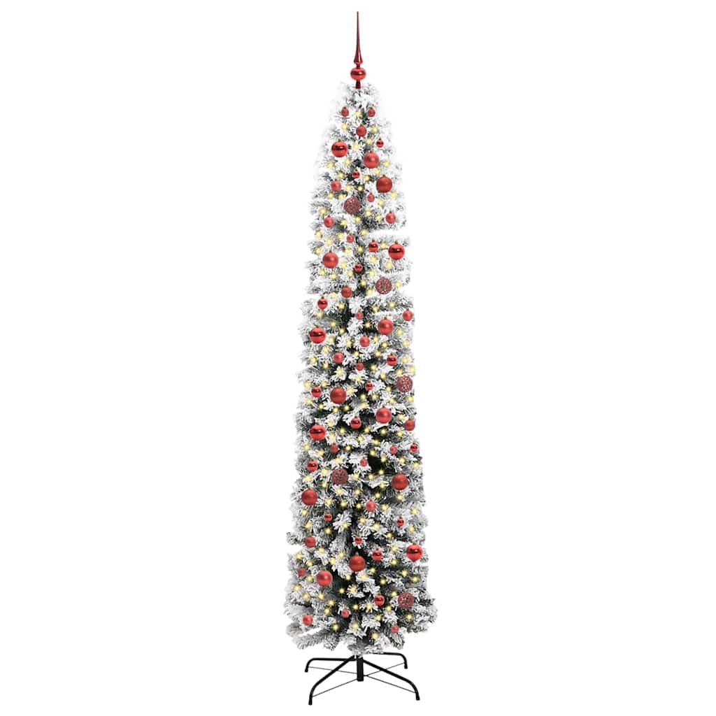 Vidaxx albero di Natale artificiale verde 240 cm PVC, acciaio e plastica