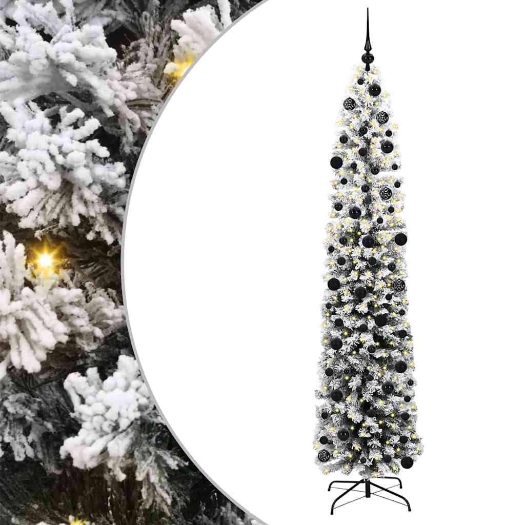 Vidaxx albero di Natale artificiale verde 240 cm PVC, acciaio e plastica