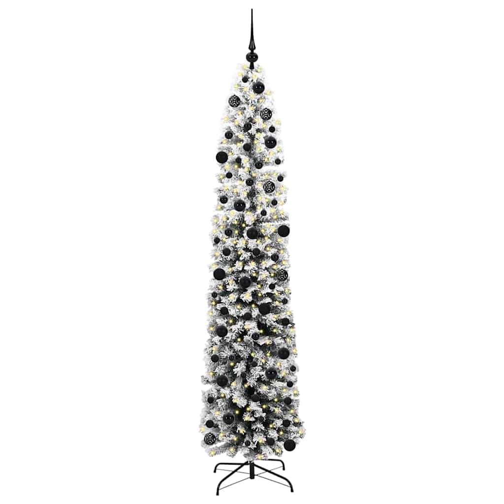 Vidaxx albero di Natale artificiale verde 240 cm PVC, acciaio e plastica