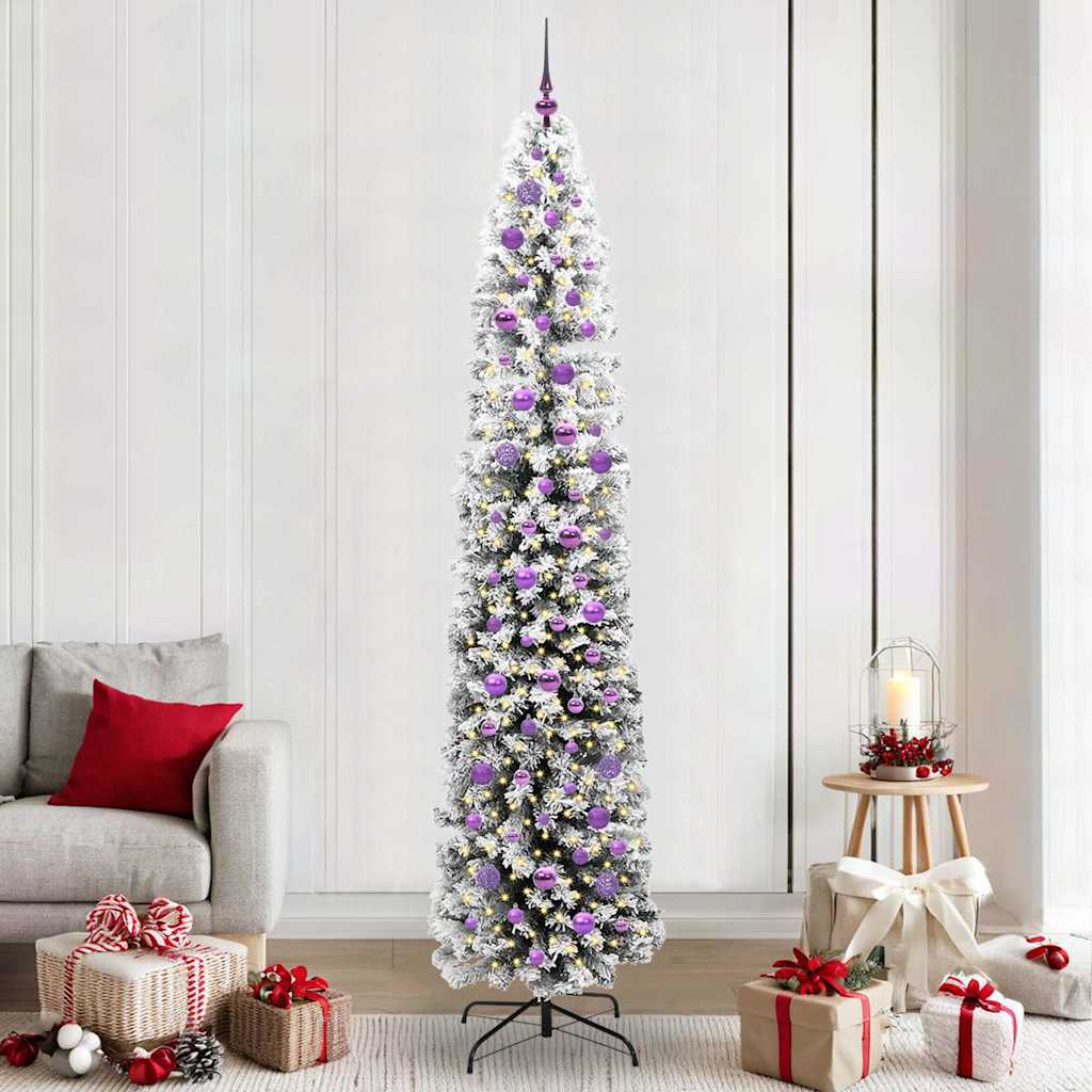Vidaxx albero di Natale artificiale verde 240 cm PVC, acciaio e plastica