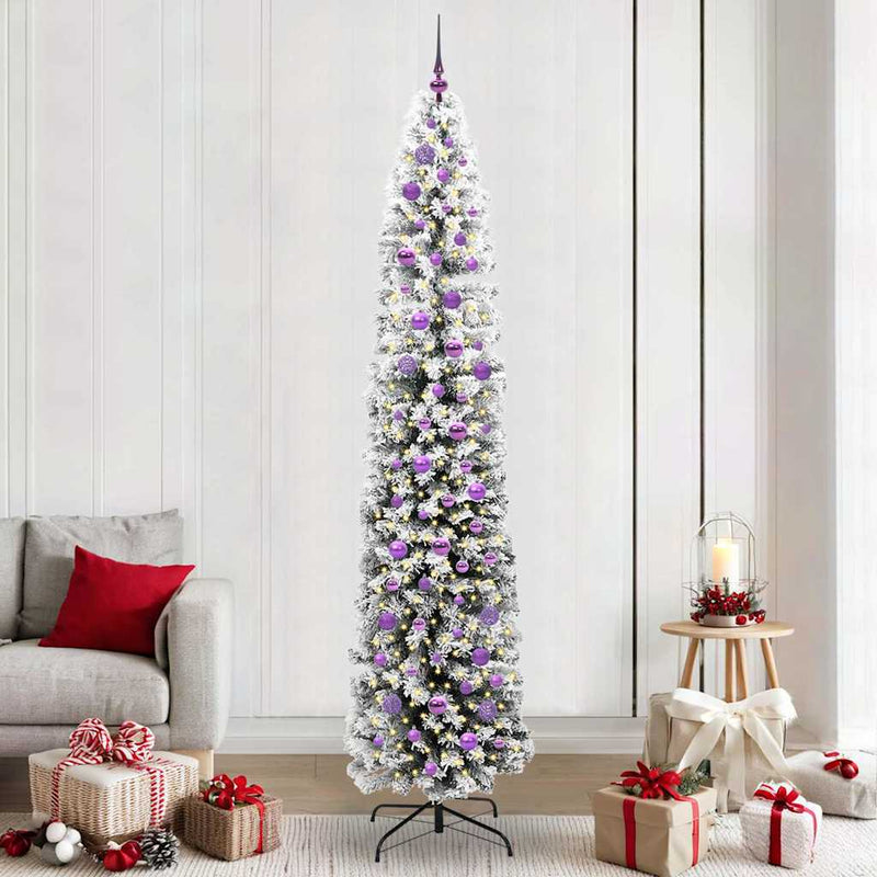 Vidaxx albero di Natale artificiale verde 240 cm PVC, acciaio e plastica