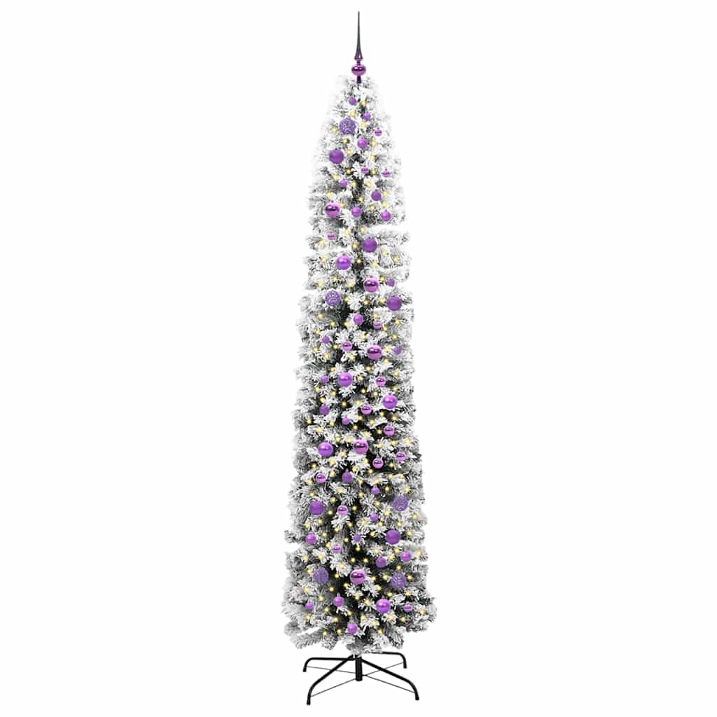 Vidaxx albero di Natale artificiale verde 240 cm PVC, acciaio e plastica