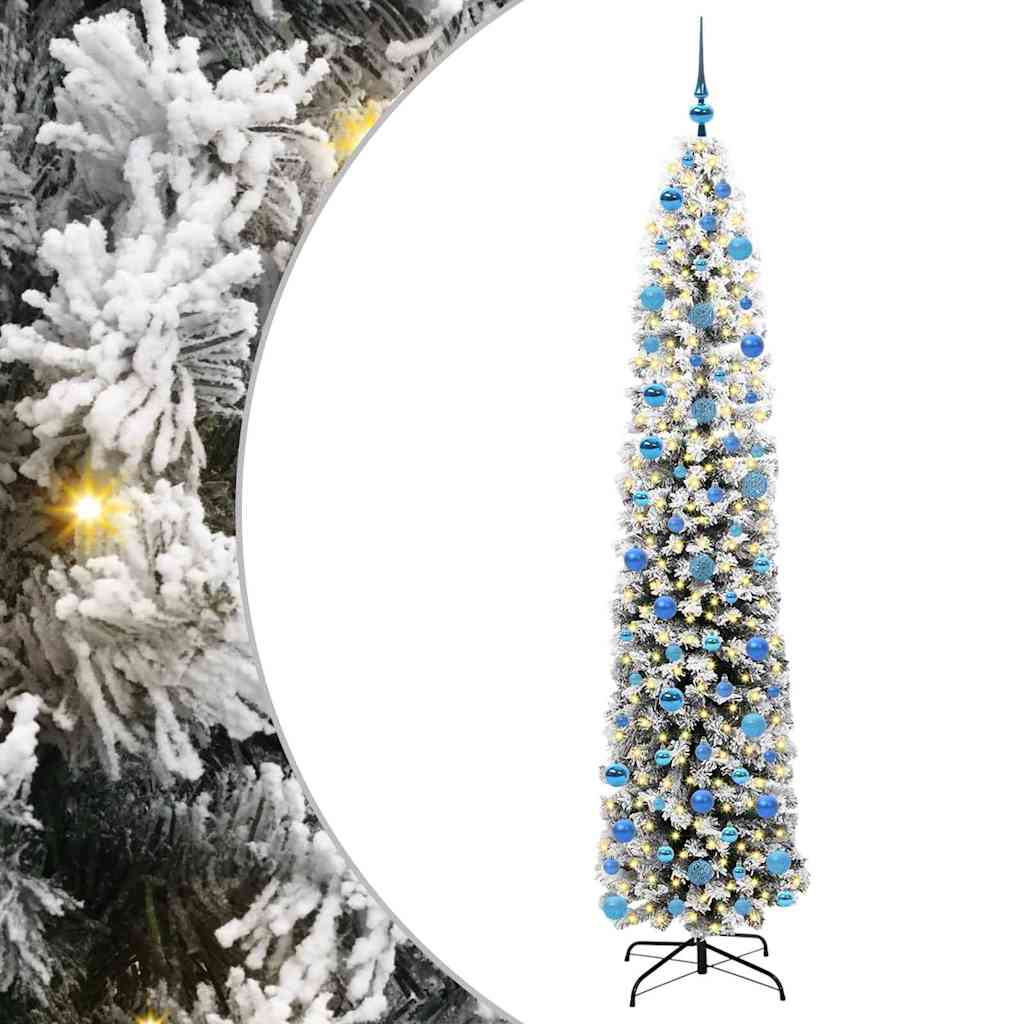 Vidaxx albero di Natale artificiale verde 240 cm PVC, acciaio e plastica