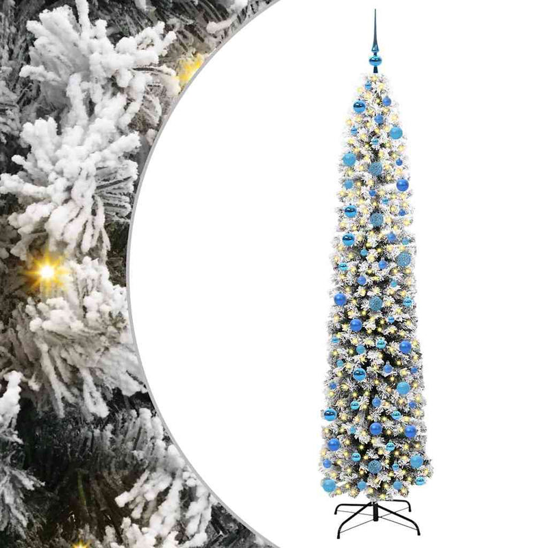Vidaxx albero di Natale artificiale verde 240 cm PVC, acciaio e plastica