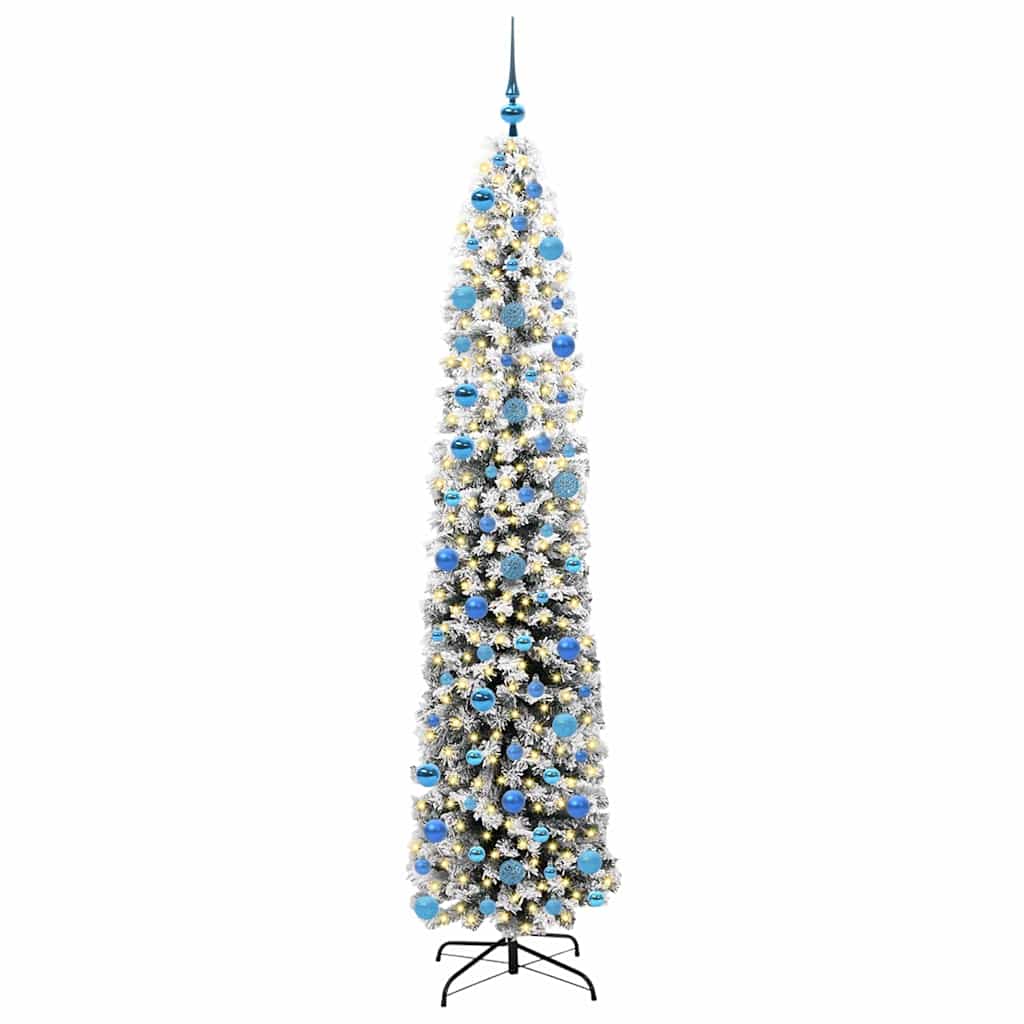 Vidaxx albero di Natale artificiale verde 240 cm PVC, acciaio e plastica