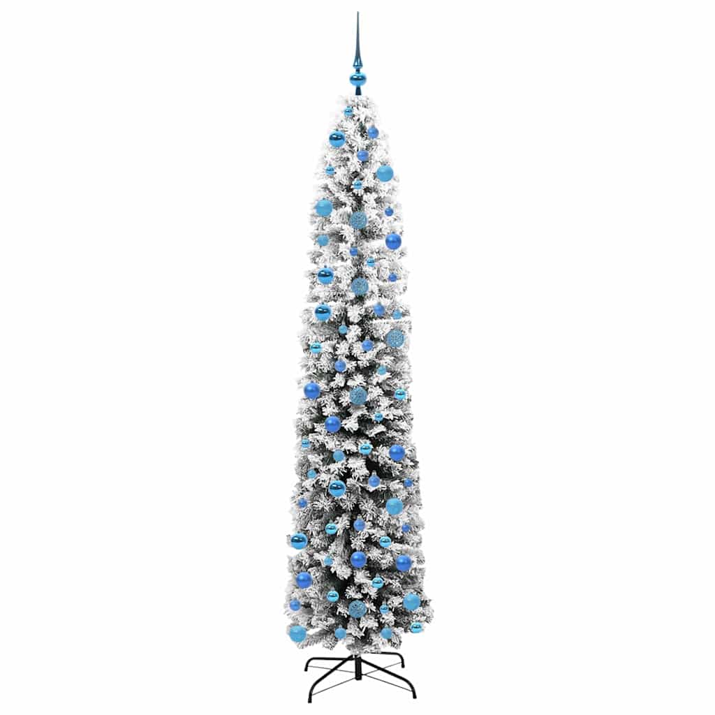 Vidaxx albero di Natale artificiale verde 240 cm PVC, acciaio e plastica