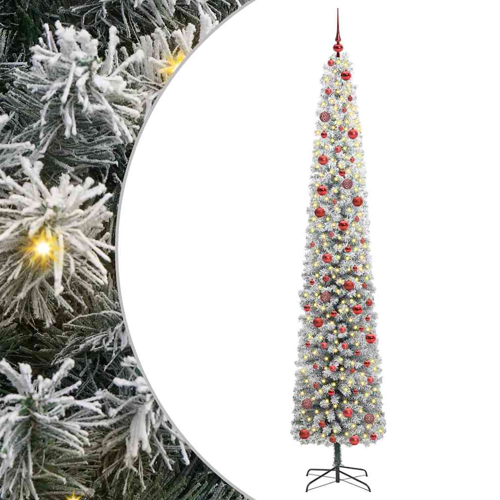Vidaxx albero di Natale artificiale verde 270 cm PVC, acciaio e plastica