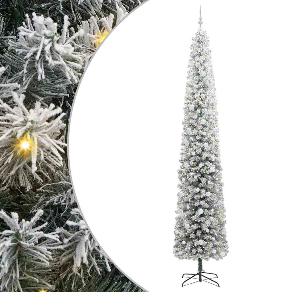 Vidaxx albero di Natale artificiale verde 270 cm PVC, acciaio e plastica
