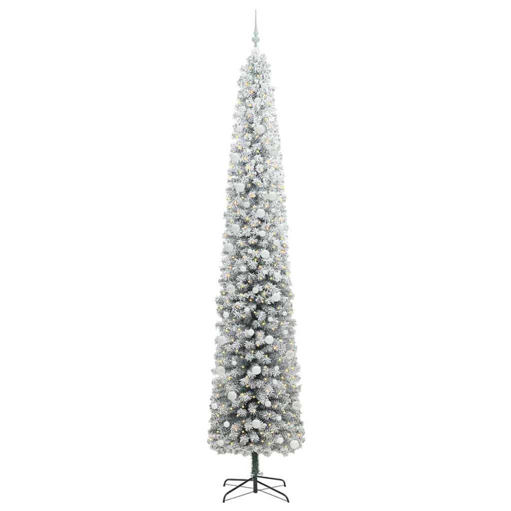 Vidaxx albero di Natale artificiale verde 270 cm PVC, acciaio e plastica