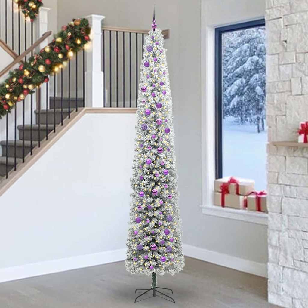 Vidaxx albero di Natale artificiale verde 270 cm PVC, acciaio e plastica
