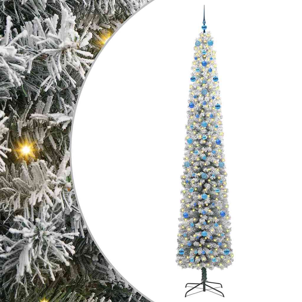 Vidaxx albero di Natale artificiale verde 270 cm PVC, acciaio e plastica