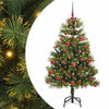 Vidaxx albero di Natale artificiale a cerniera con coni verdi 150 cm