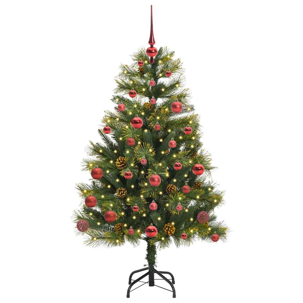 Vidaxx árbol de Navidad artificial con bisagras y conos verde 150 cm