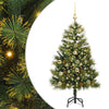 Vidaxl kunstmatige scharnier kerstboom met cones groen 150 cm