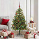 Vidaxx árbol de Navidad artificial con bisagras y conos verde 150 cm